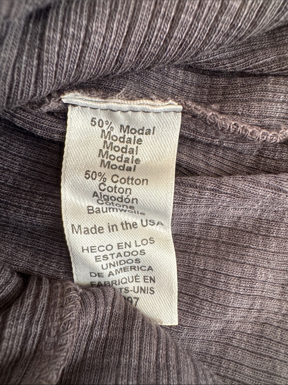 Michael Stars Ribbed Tank Top - Shadow - Picture 3 of 6